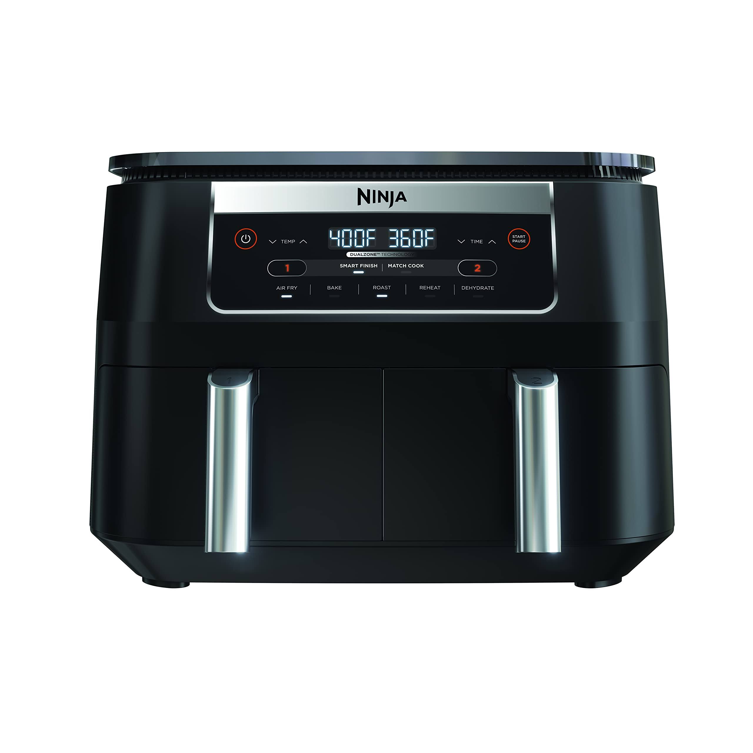 Ninja Foodi DZ090 6-Qt. 5-in-1 2-Basket Air Fryer with DualZone Technology