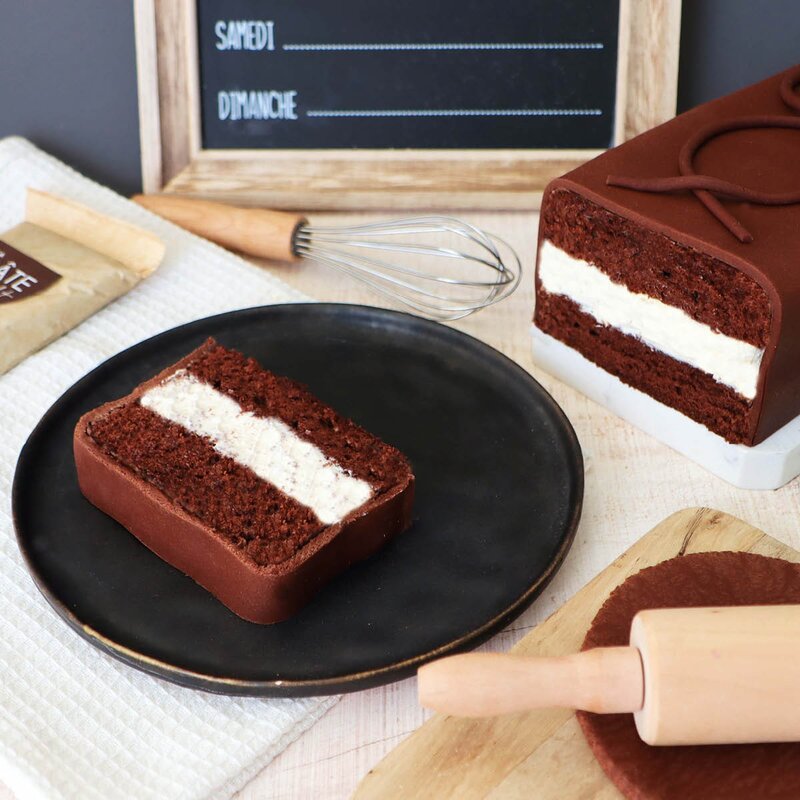 Fondant 250 g mørk brun