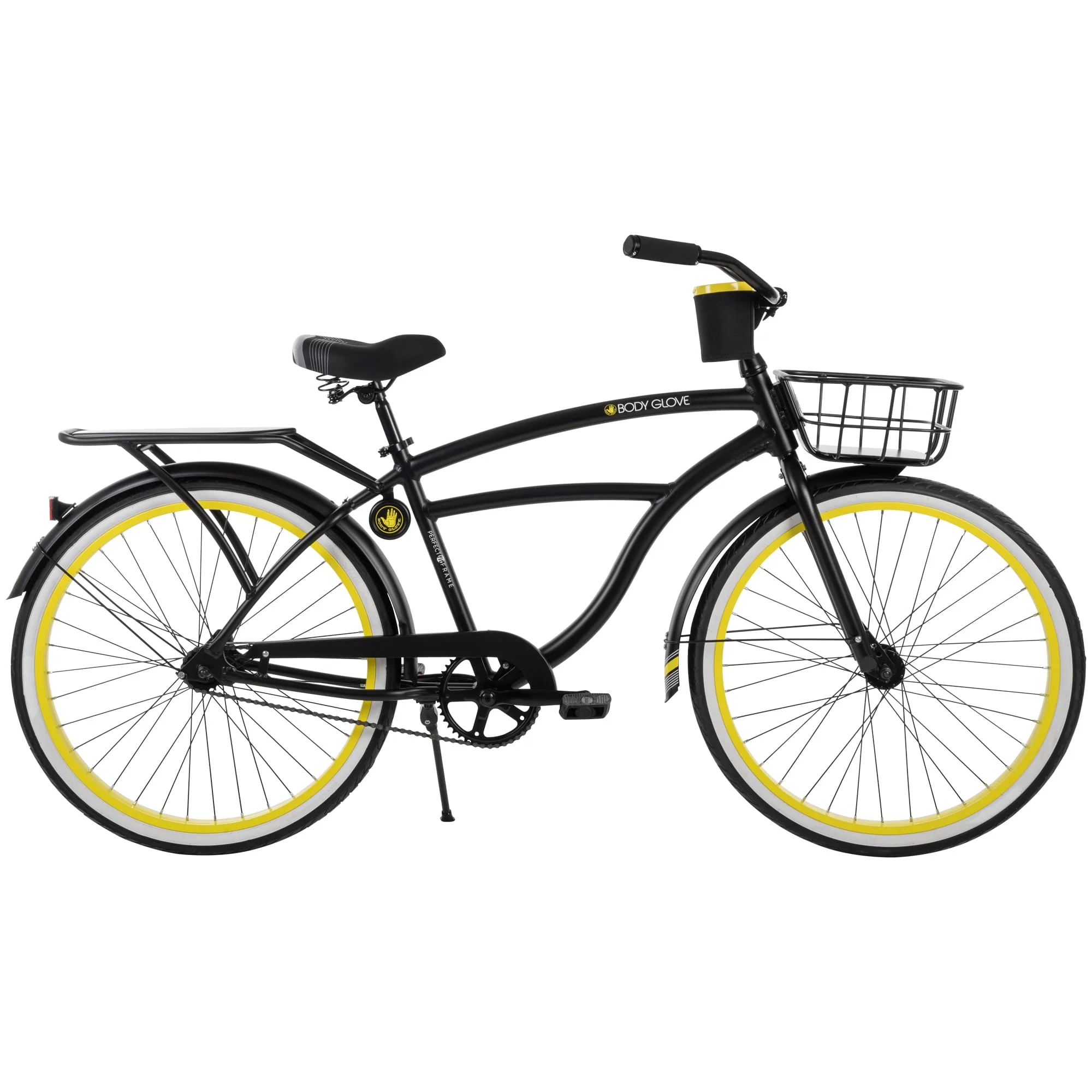 Body Glove 26 in Mens Beach Cruiser Bike, Black, by Huffy