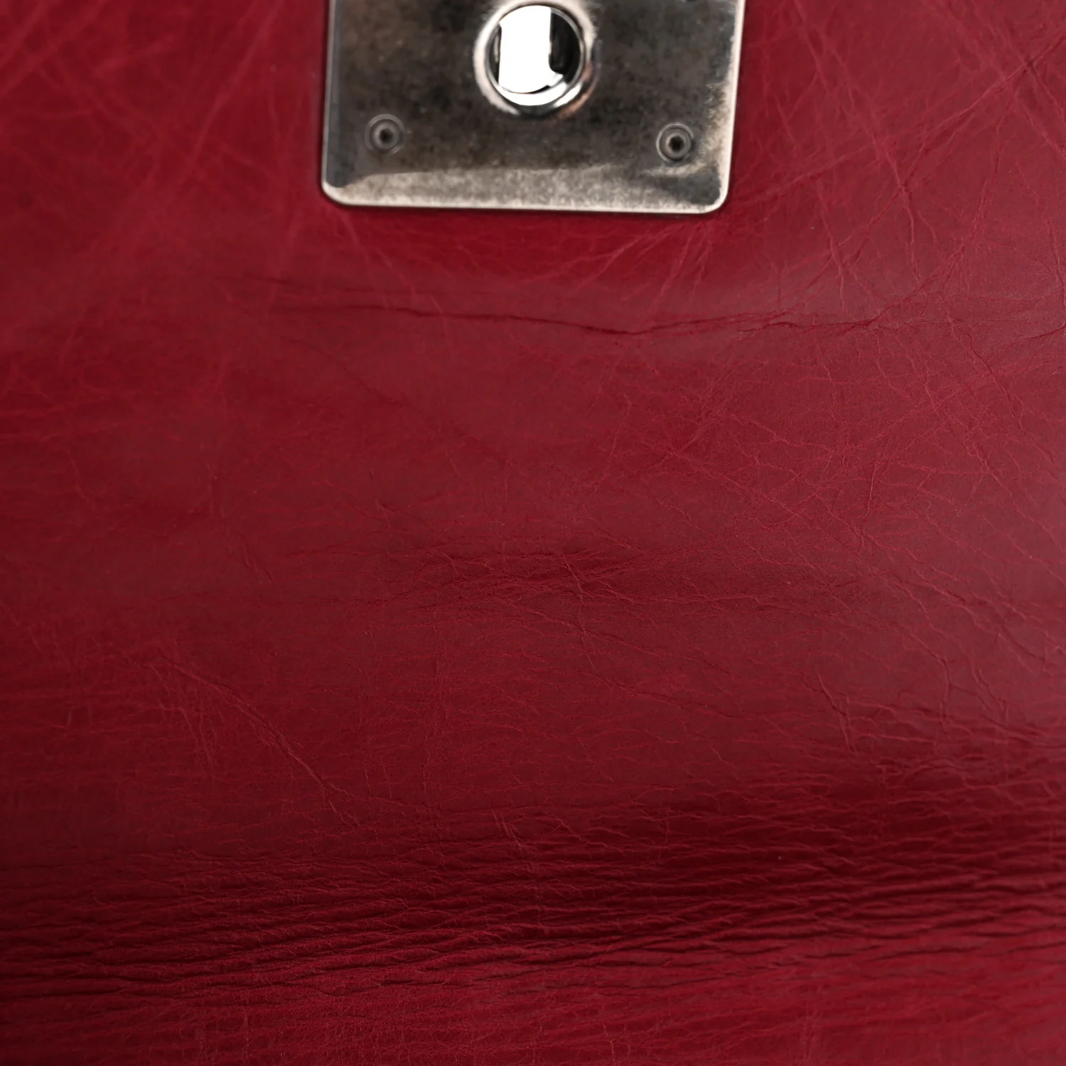 Glazed Calfskin Quilted Soft Boy Flap Red