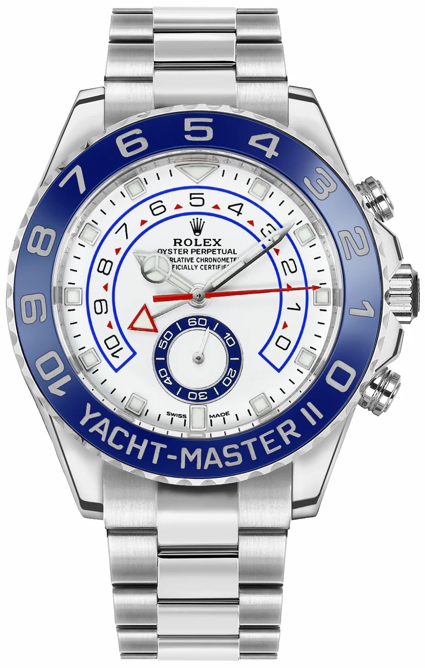 [Super Clone]Rolex Yacht-Master II 44mm 116680 Stainless Steel White Dial