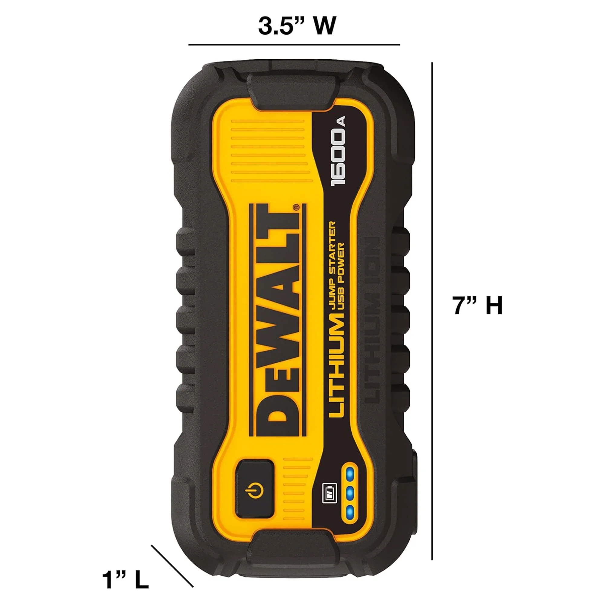 DeWalt 1600 Peak Amp Lithium Jump Starter with USB Power Bank DXAELJ16