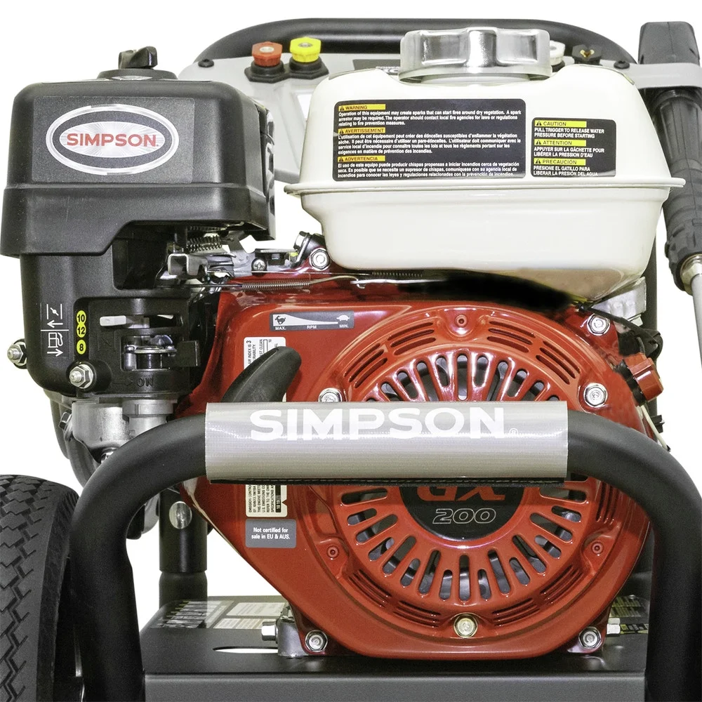 Simpson 61014 3500 PSI at 2.5 GPM HONDA GX200 with AAA AX300 Axial Cam Pump Cold Water Professional Gas Pressure Washer