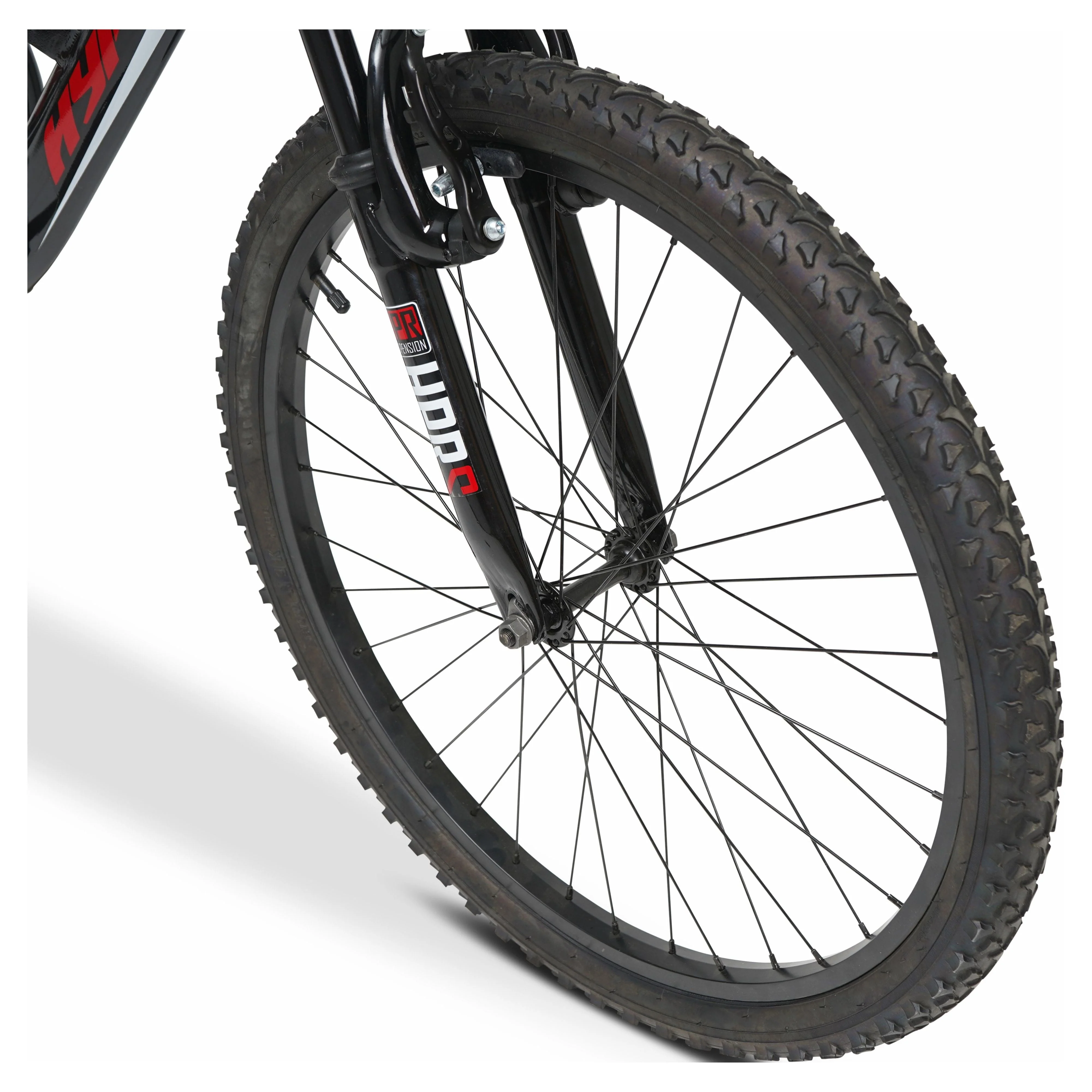 Hyper Bicycle 24" Shocker Mountain Bike, Kids, Red and Black Image 6