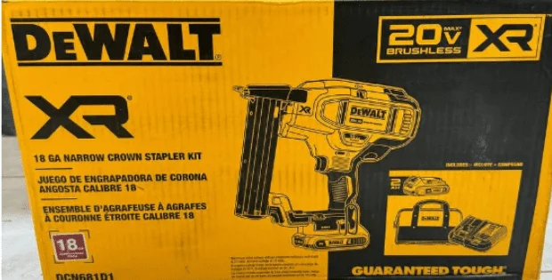 DEWALT 20V MAX Narrow Crown Stapler Kit, 18GA DCN681D1