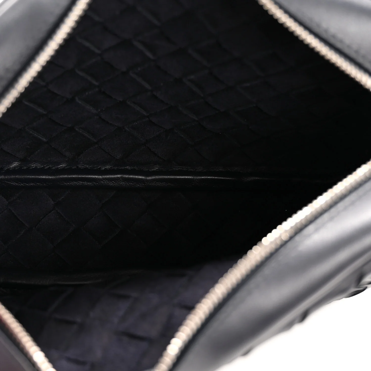 Calfskin Intrecciato Small Camera Bag Navy
