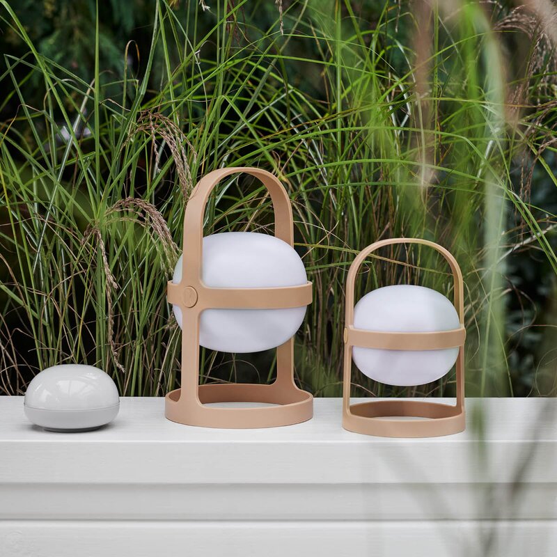 Soft Spot Solar solcellelampe circular 25 cm wheat