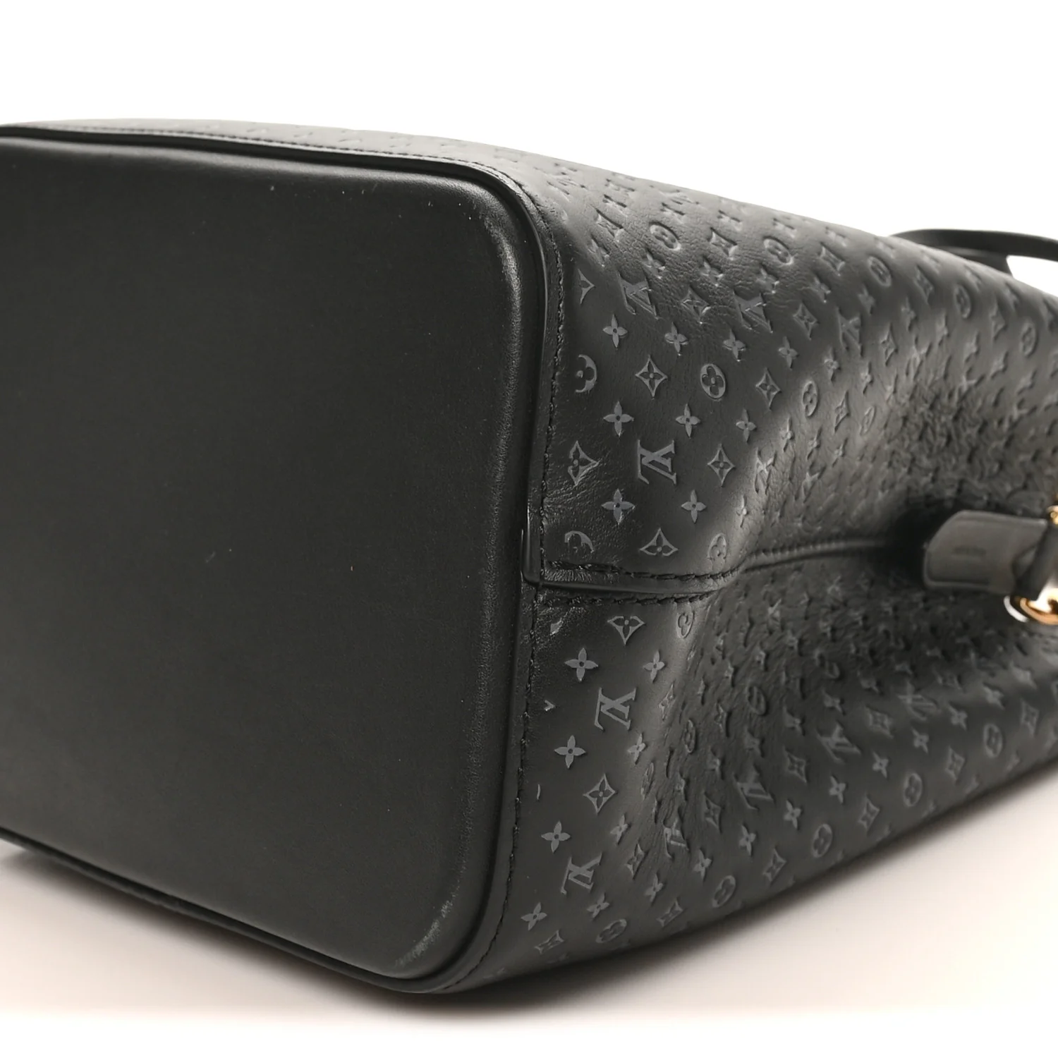 Calfskin Nanogram Embossed Neonoe BB Black