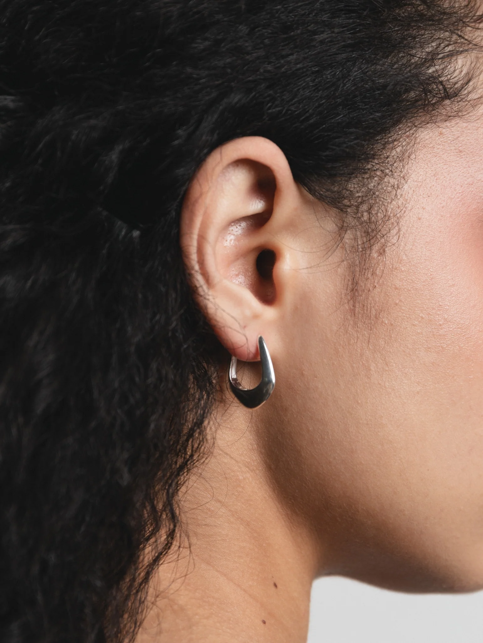 Mila Hoops in Sterling Silver