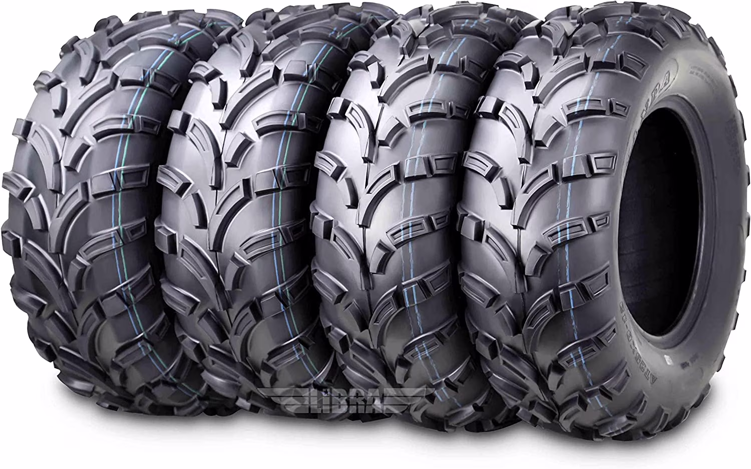 Wanda ATV/UTV Tires 25x8 - 12 Front & 25x10 - 12 Rear /6PR P373, Set 4