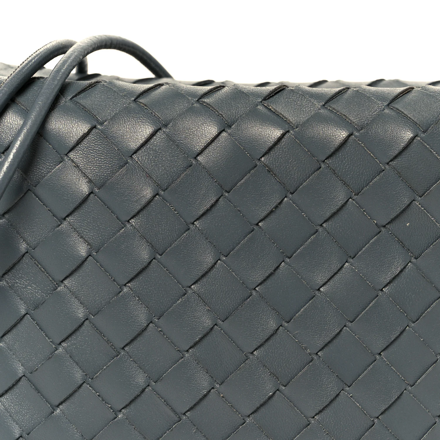 Nappa Intrecciato Small Loop Camera Bag Thunder