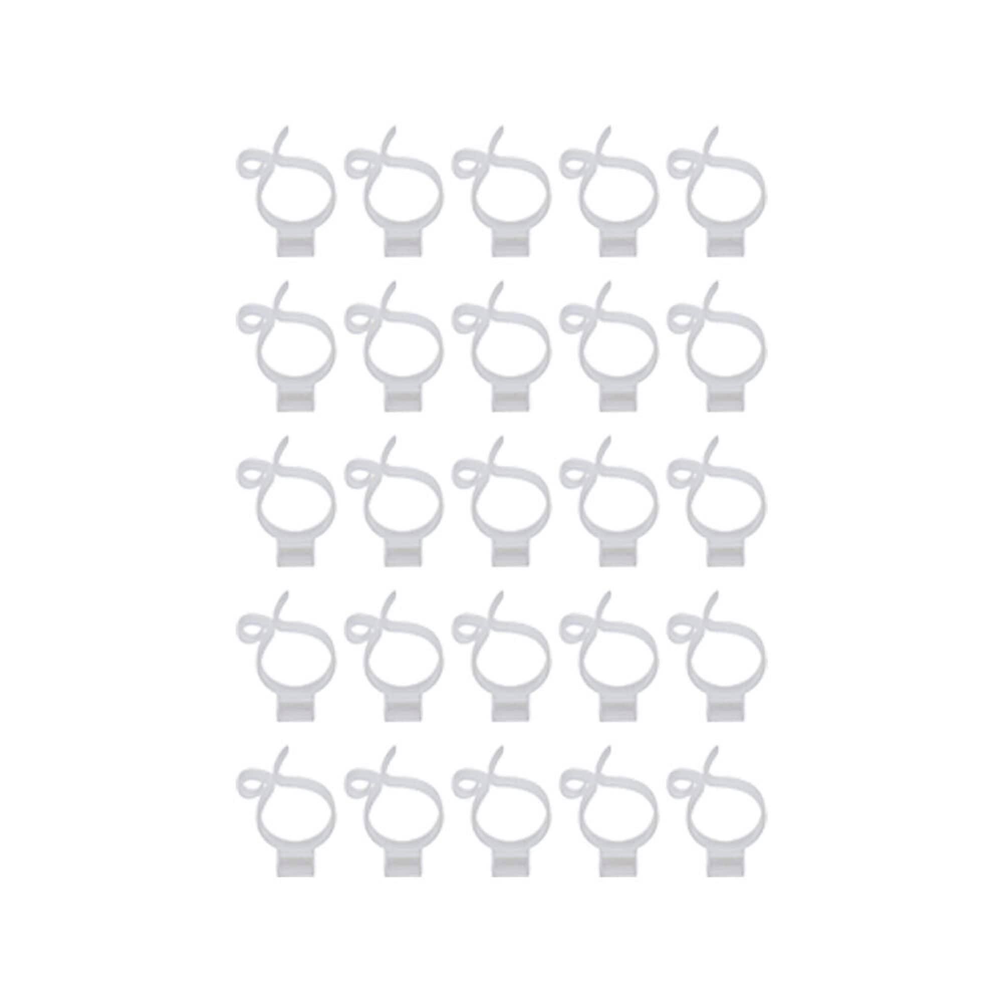 No Ladder Christmas LightandOutdoor Decorations Tree Branch Clips, (25-Pack)