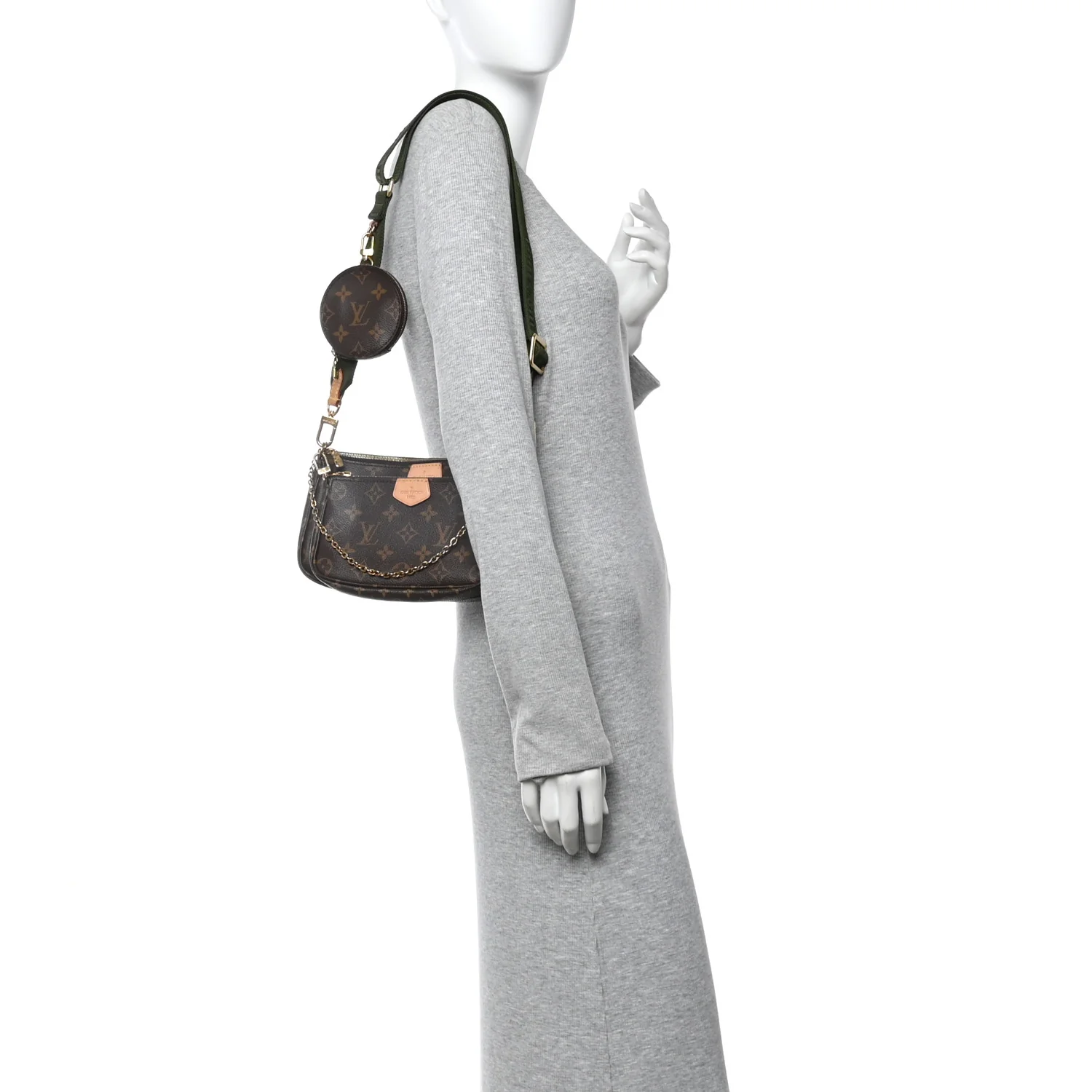 Monogram Multi Pochette Accessories Kaki