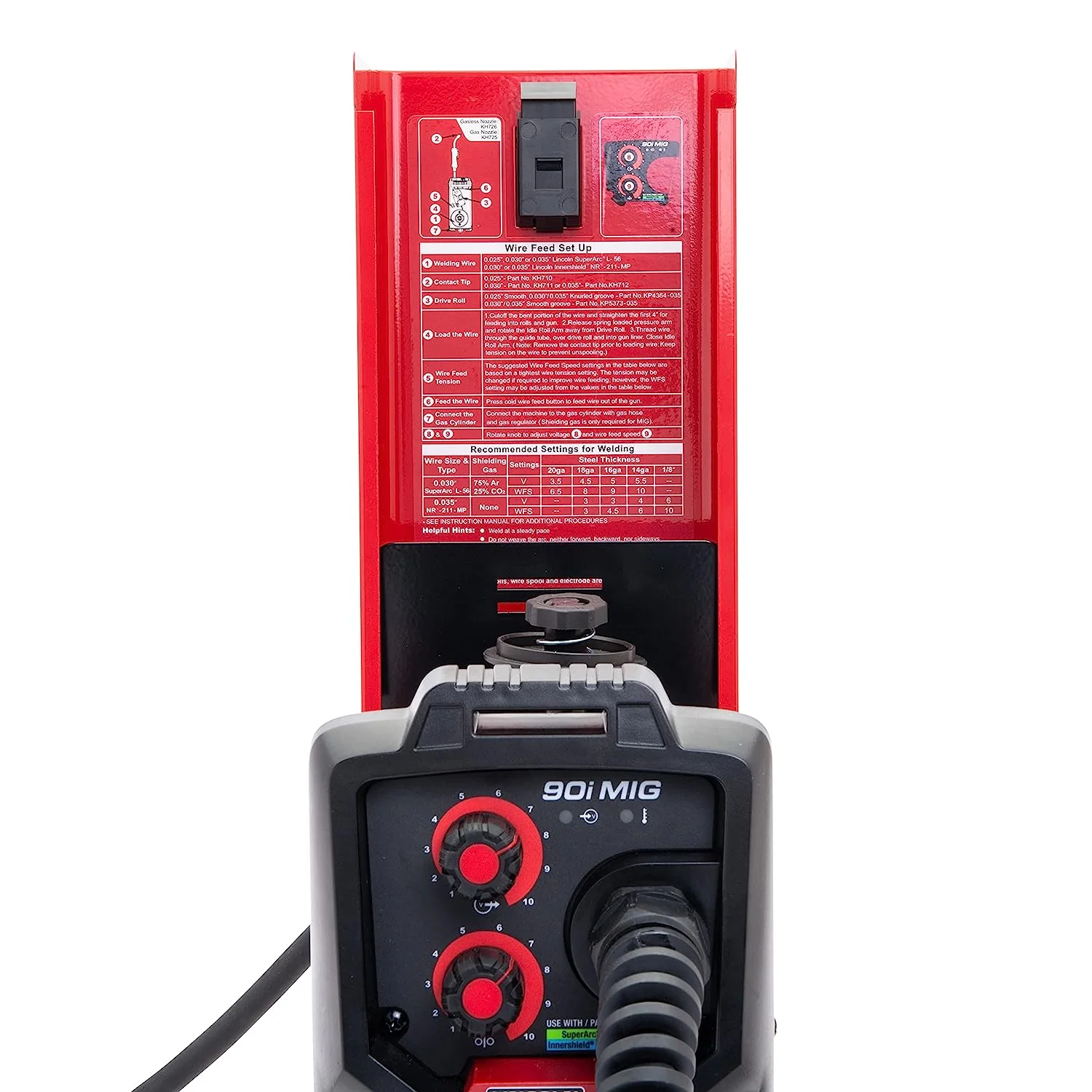 WELD-PAK 90i MIG and Flux-Cored Wire Feeder Welder with Gas Regulator - Image 10