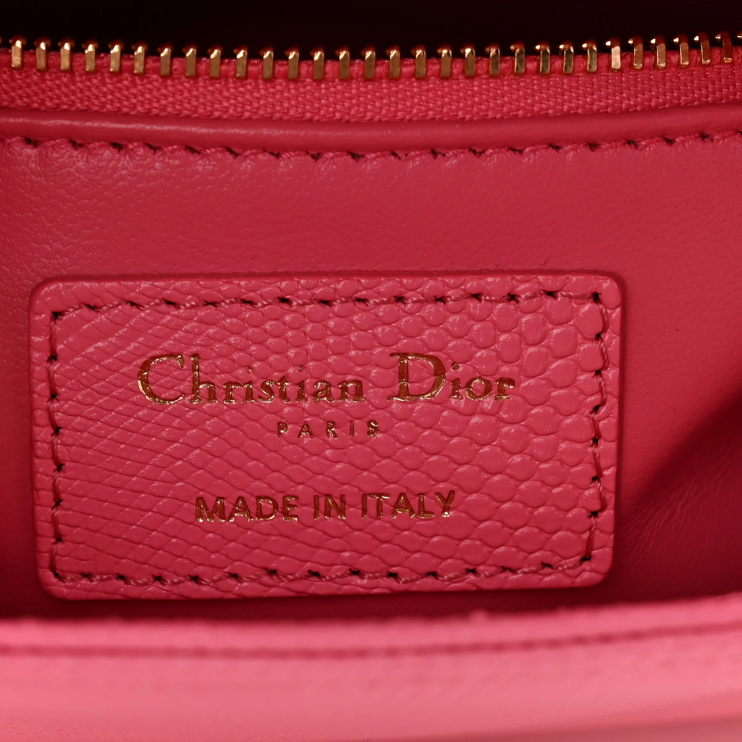 Lizard Mini Lady Dior Pink