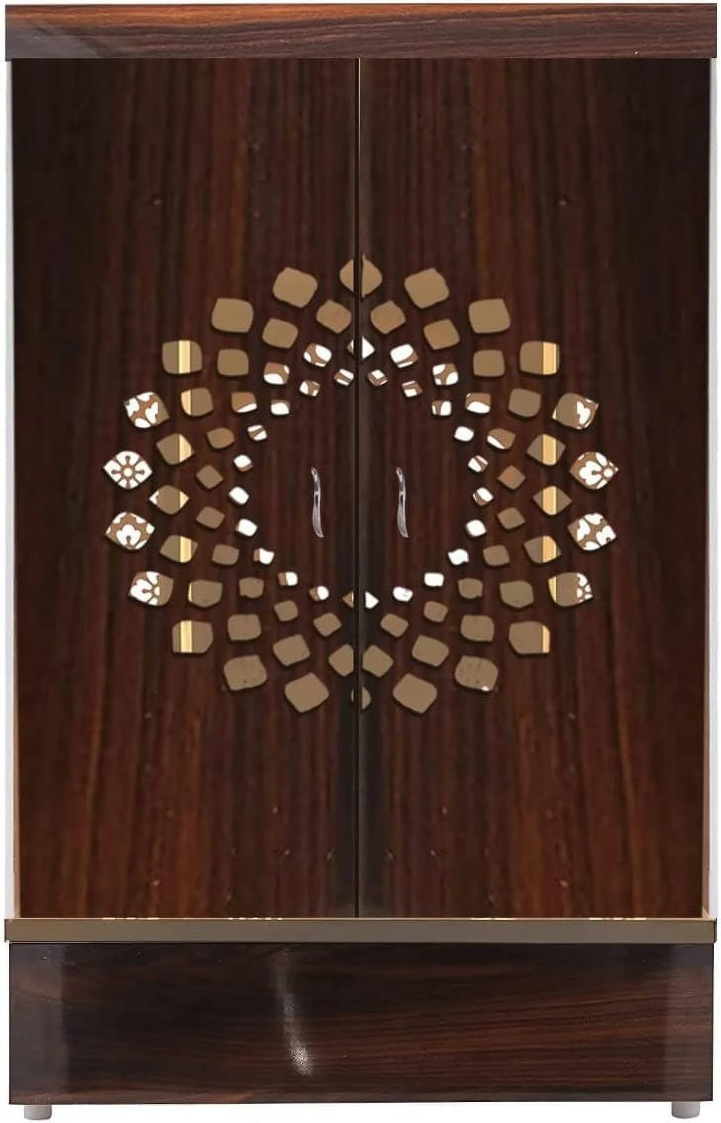 Customized Wooden Cabinet Desginer Mandir with LED / Mandir for Home & Office / Temple for Home / Pooja Ghar / Mandir with Lights /Storage