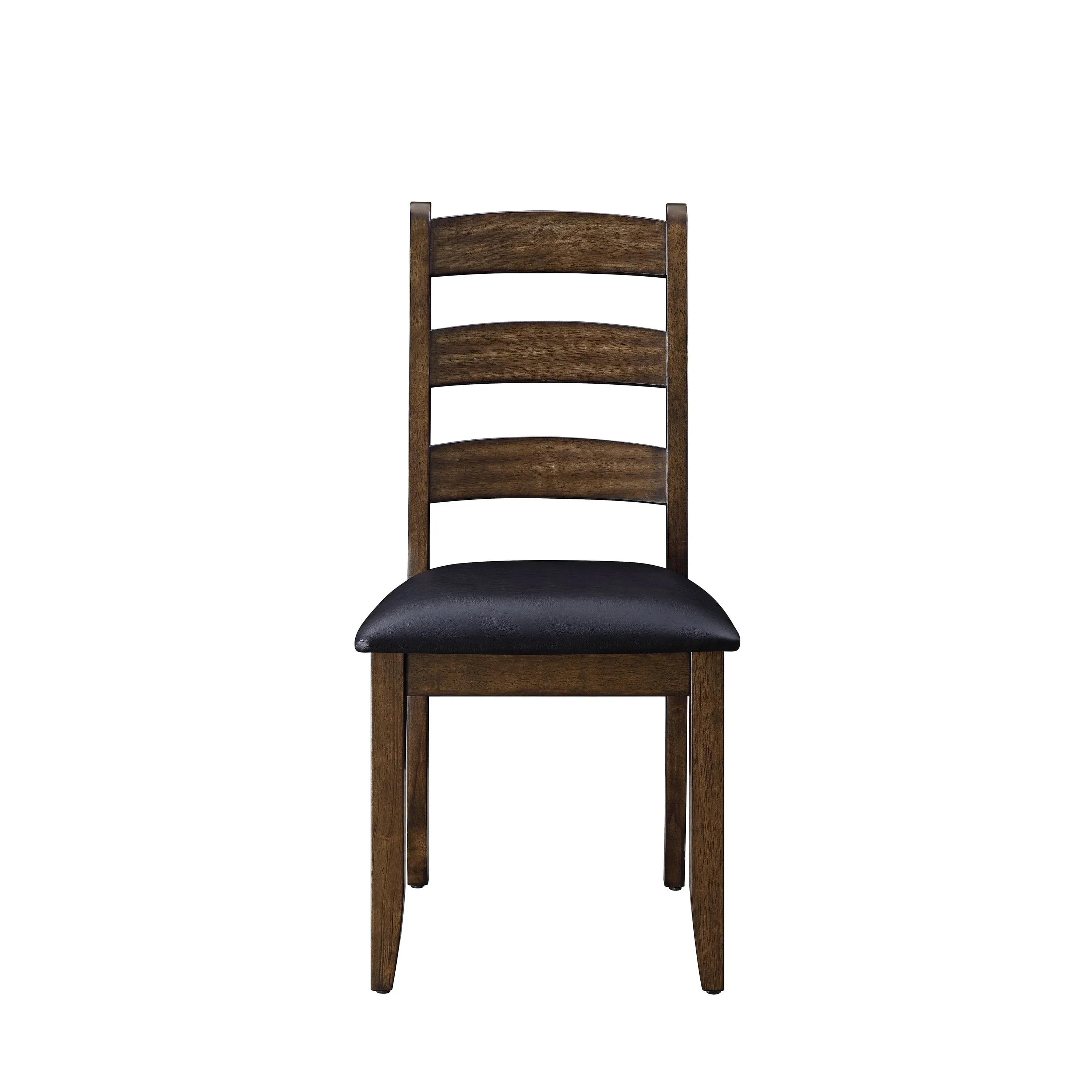 Better Homes & Gardens Granary Modern Farmhouse Ladderback Dining Chairs, Set of 2, Aged Brown Ash