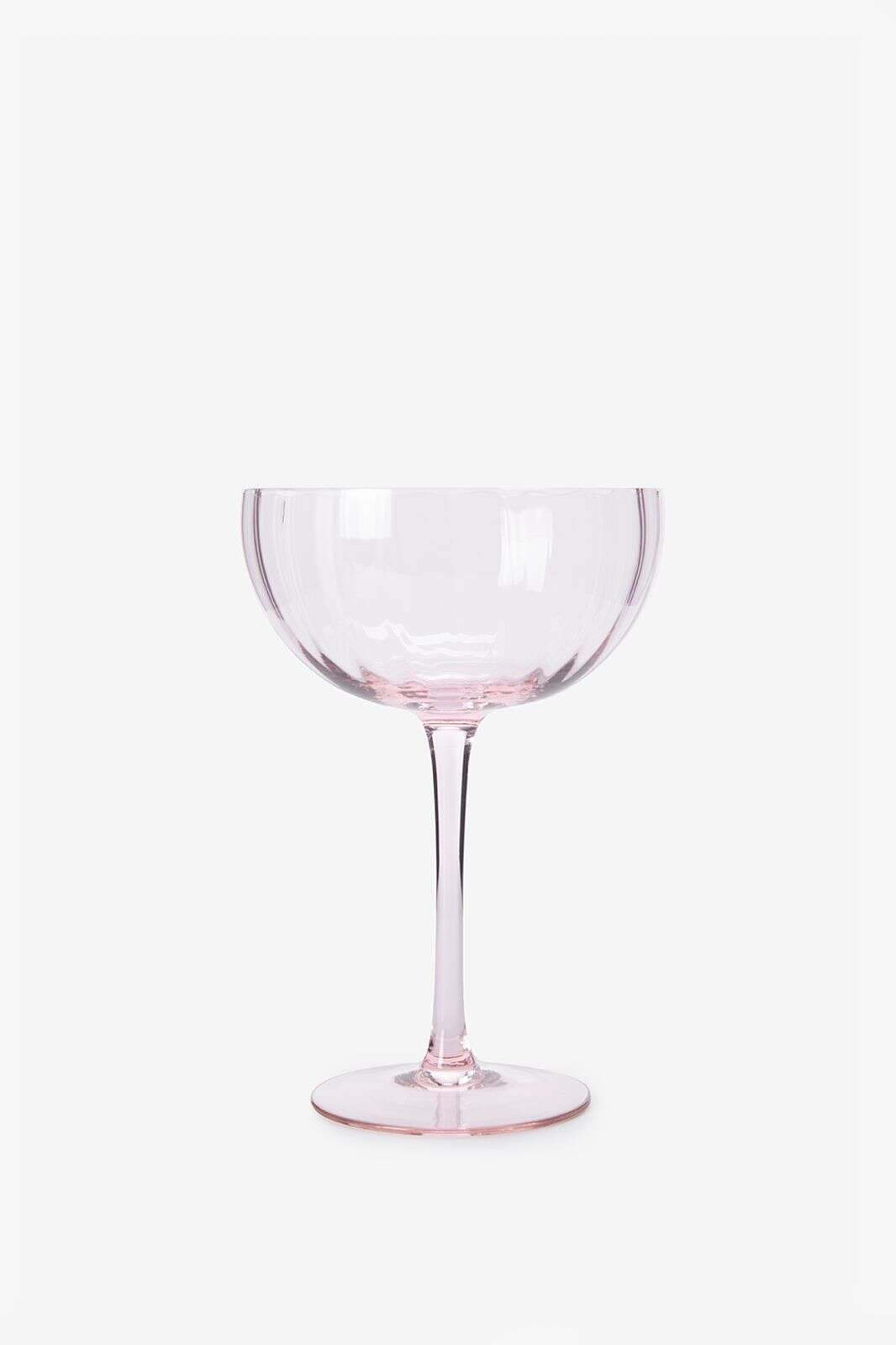 Lichtroze cocktailglazen Scallop