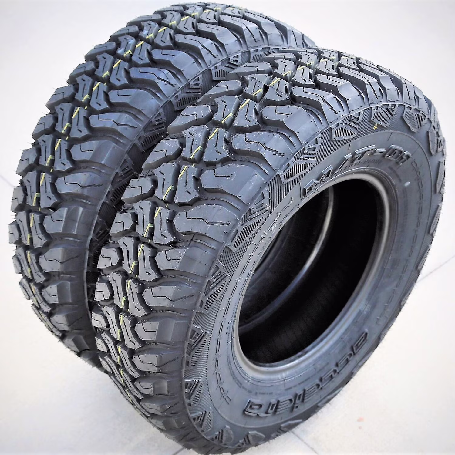 Pair of 2 (TWO) Accelera M/T - 01 LT 235/85R16 Load E (10 Ply) MT M/T Mud Tires