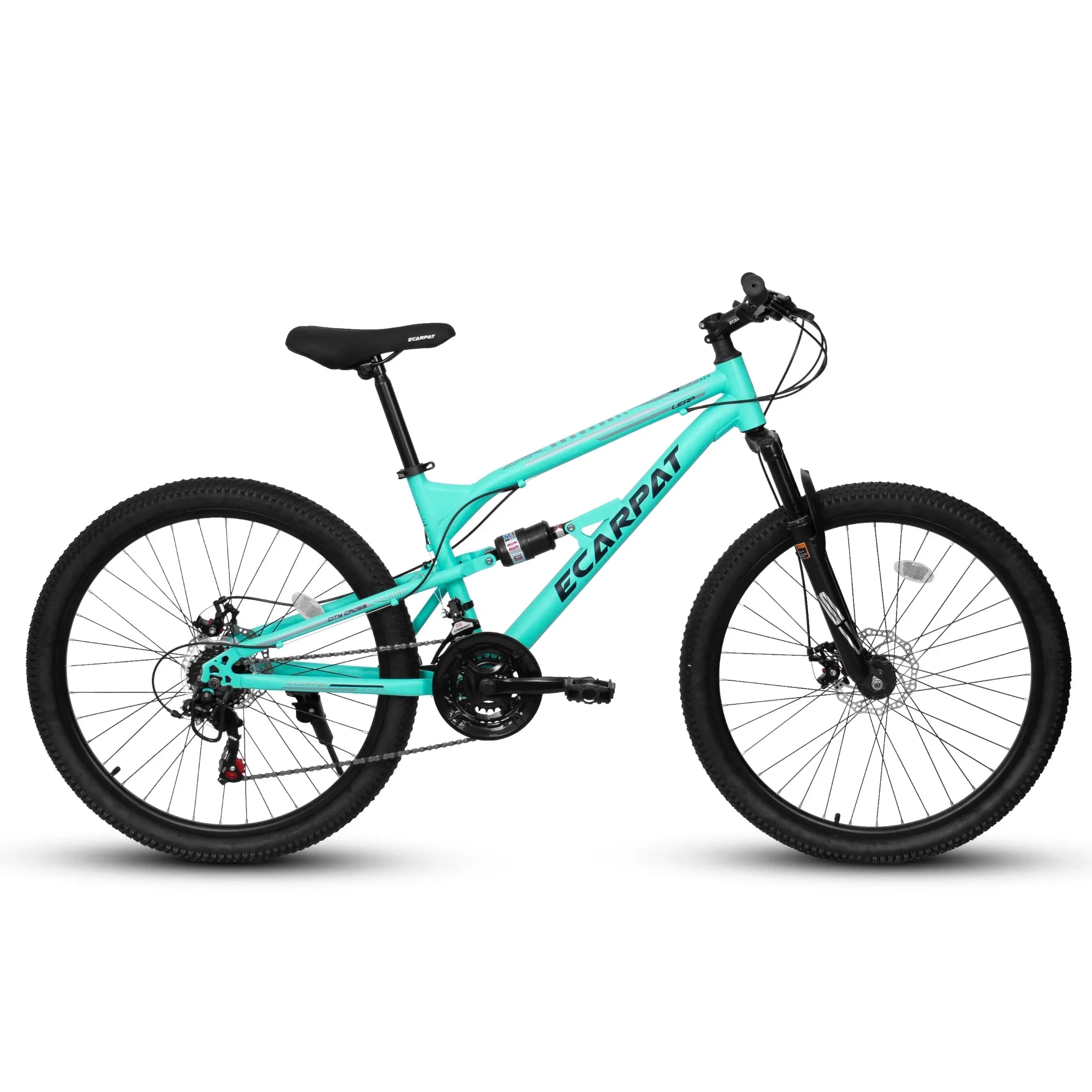 POVANLI  26 Inch Mountain Bike Adult Full Shimano 21 Speed Mountain Bike, Dual Disc Brake, Aluminum Frame Disc Brake, Front Suspension, Mountain biking for both men and women, Black (Gift)