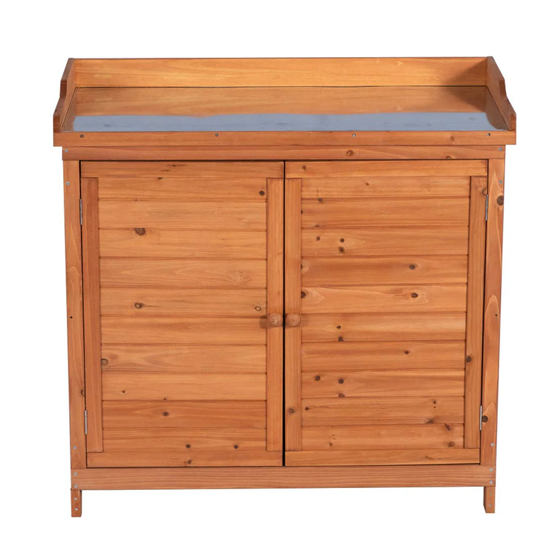 Outdoor Garden Patio Wooden Storage Cabinet Furniture Waterproof Tool Shed