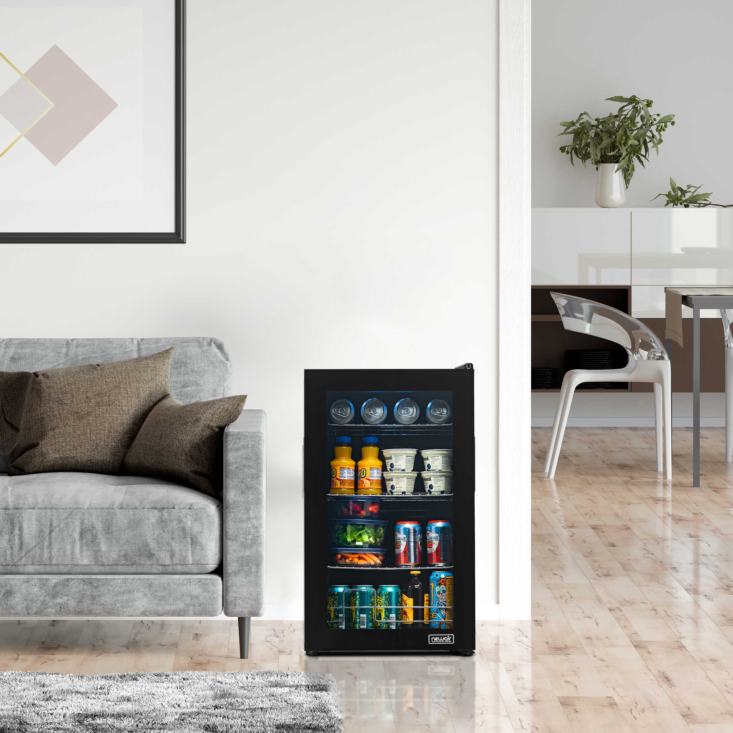Newair Limited Edition 100-Can Anniversary Beverage Fridge - 16.93