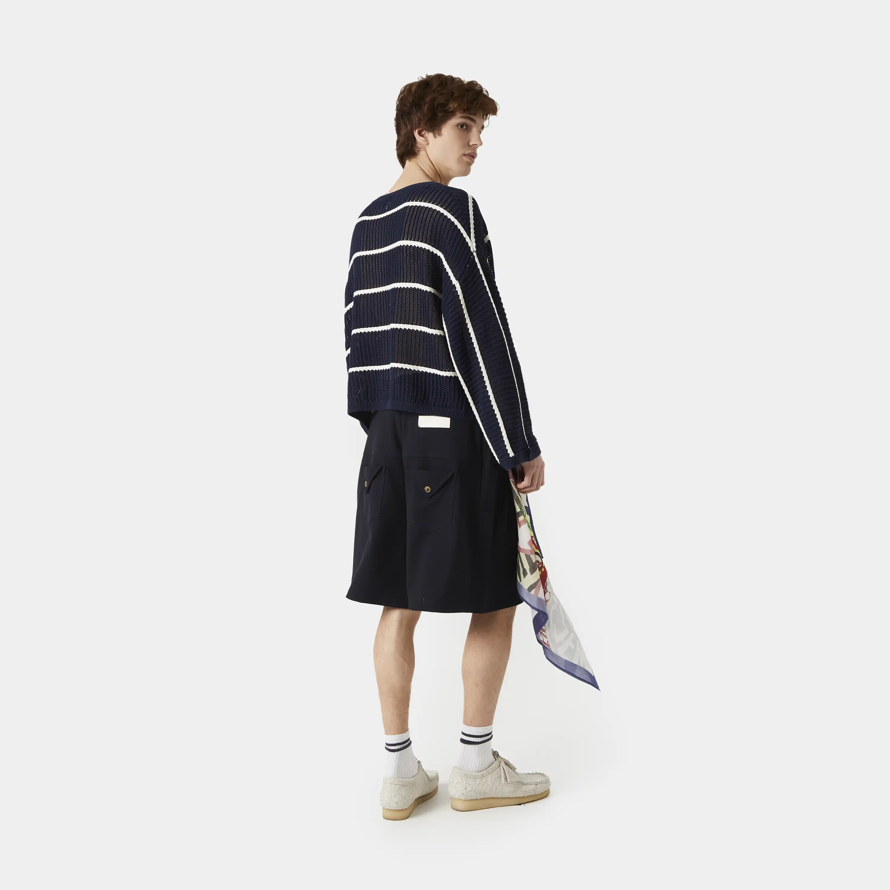Alic Navy Knit Sweater