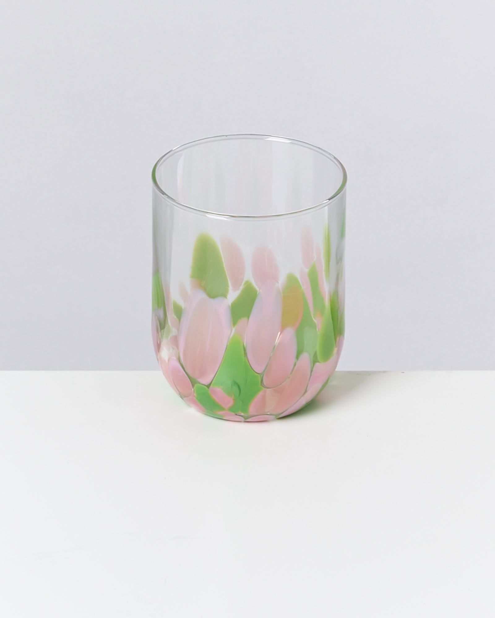 ALEGRIA - LARGE GLASS PINK GREEN