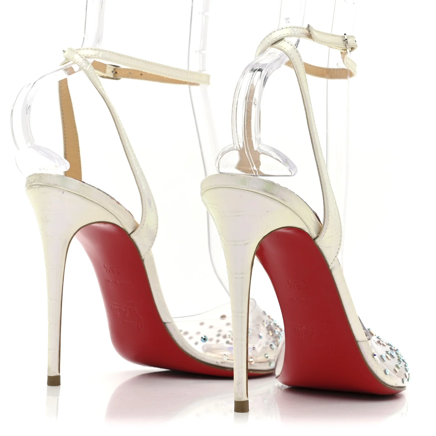 PVC Calf Alicoco Spikaqueen 100 Pumps 36.5 White