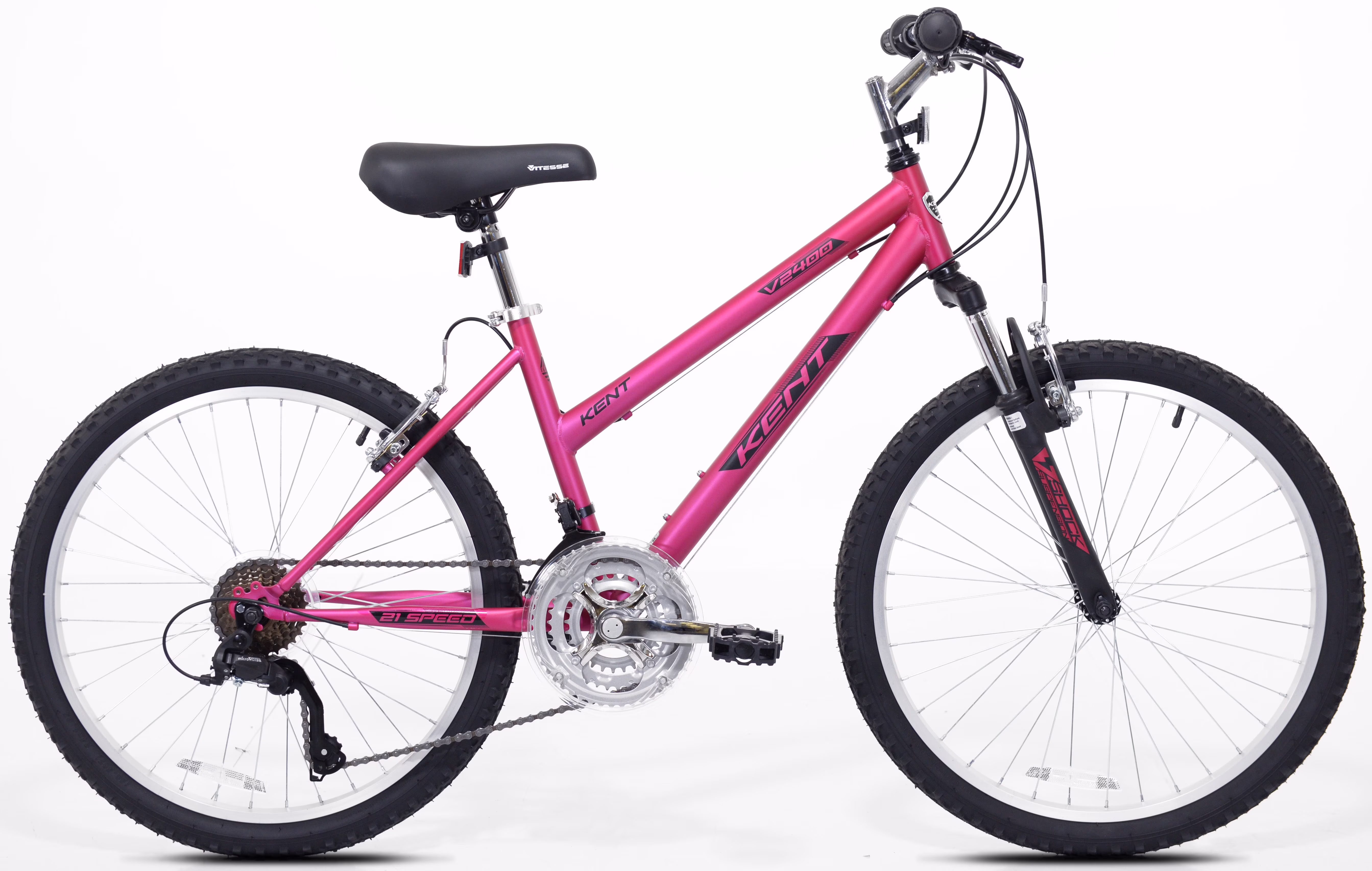 24 Kent V2400 Magenta Silver Bicycle