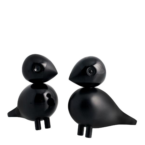 Turtelduer bøk 9 cm svart