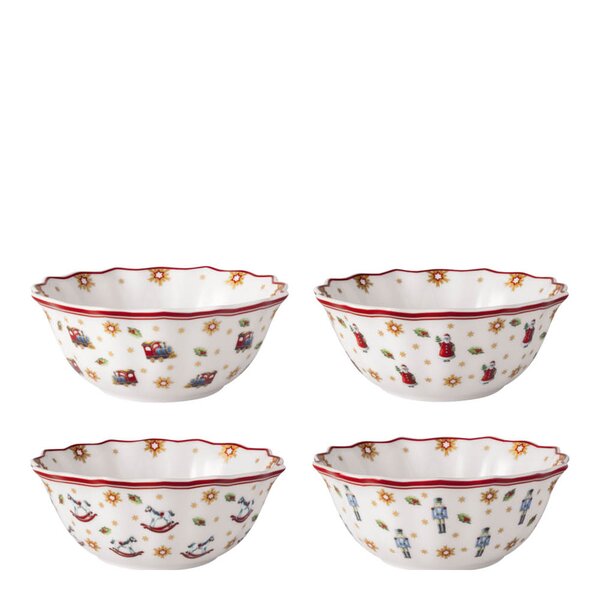 Toy's Delight jubileums skålsett 15 cm 4 stk multi