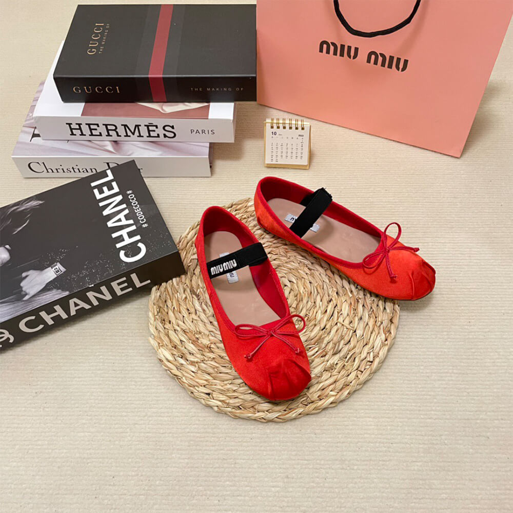 MiuMiu Satin ballerinas