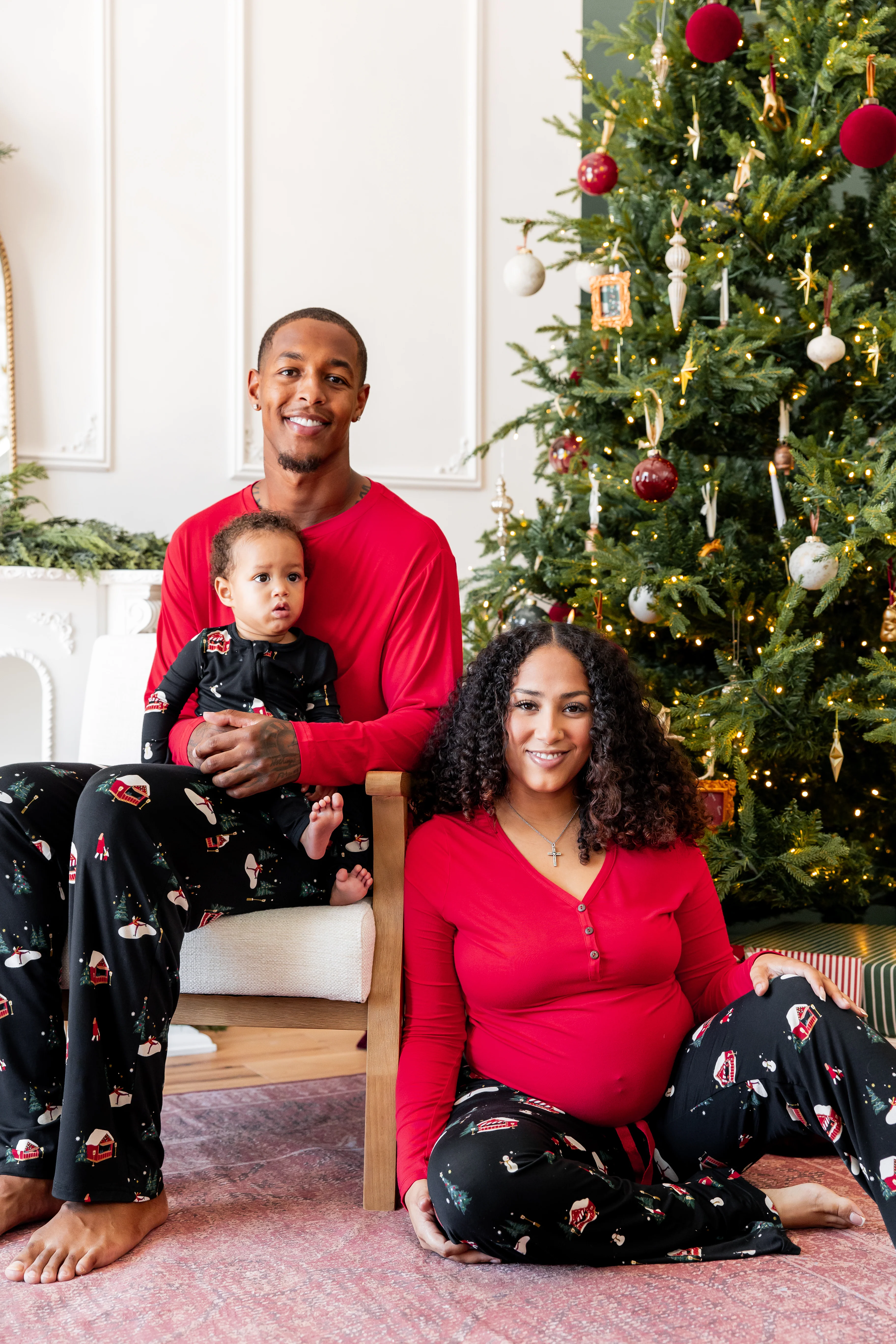 Women's Lounge Pants in Winter Wonderland