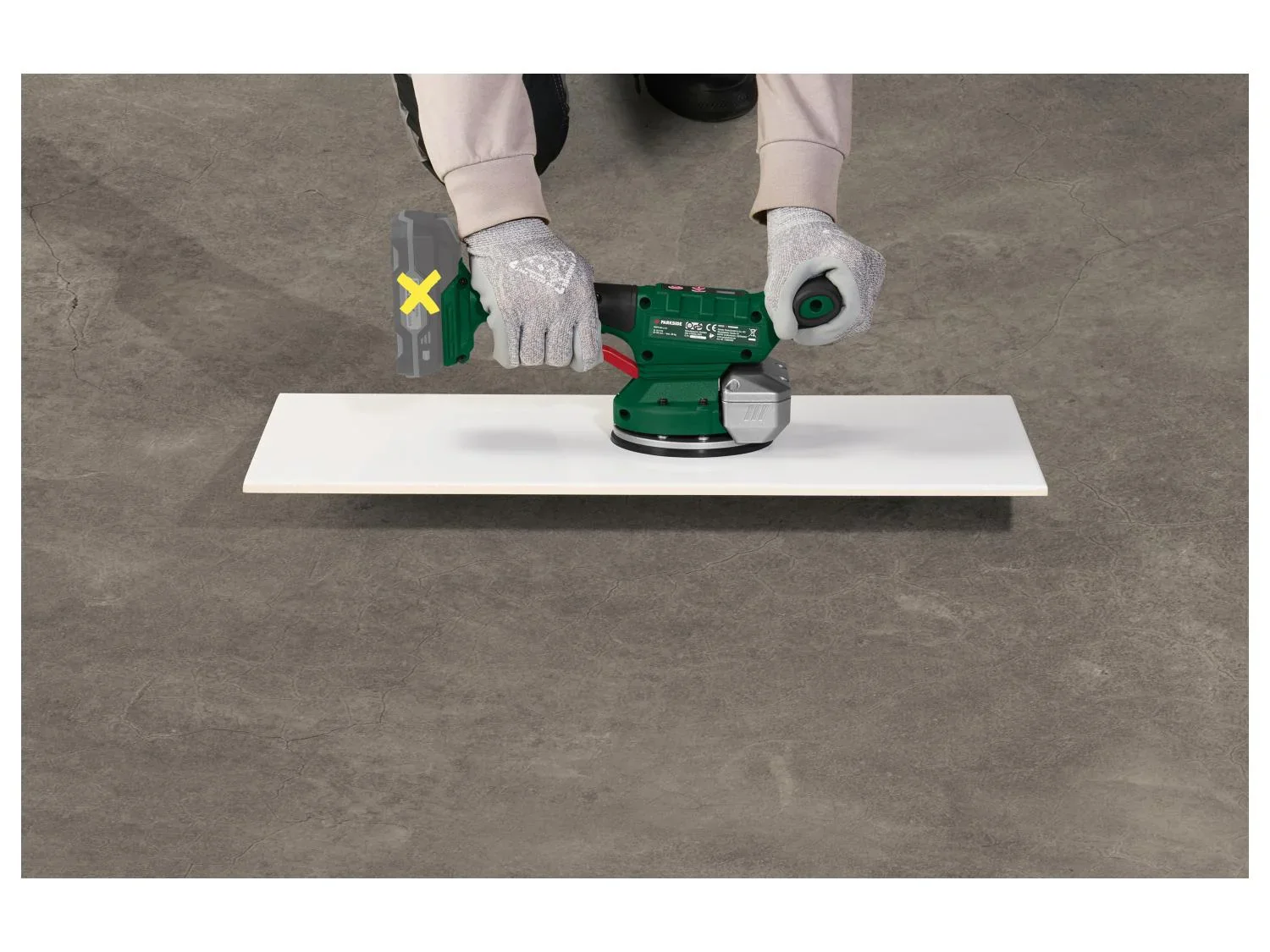 PARKSIDE Vibrateur pour carrelage sans fil PAFR 20-Li A1, 20 V