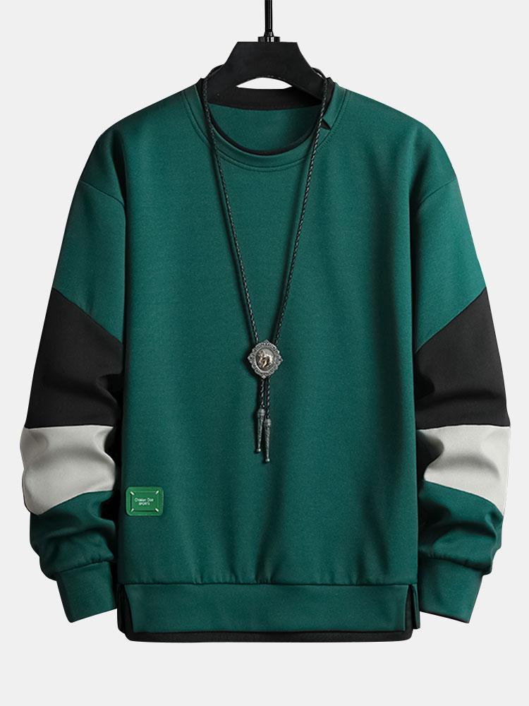 Sweat-shirt à blocs de couleur