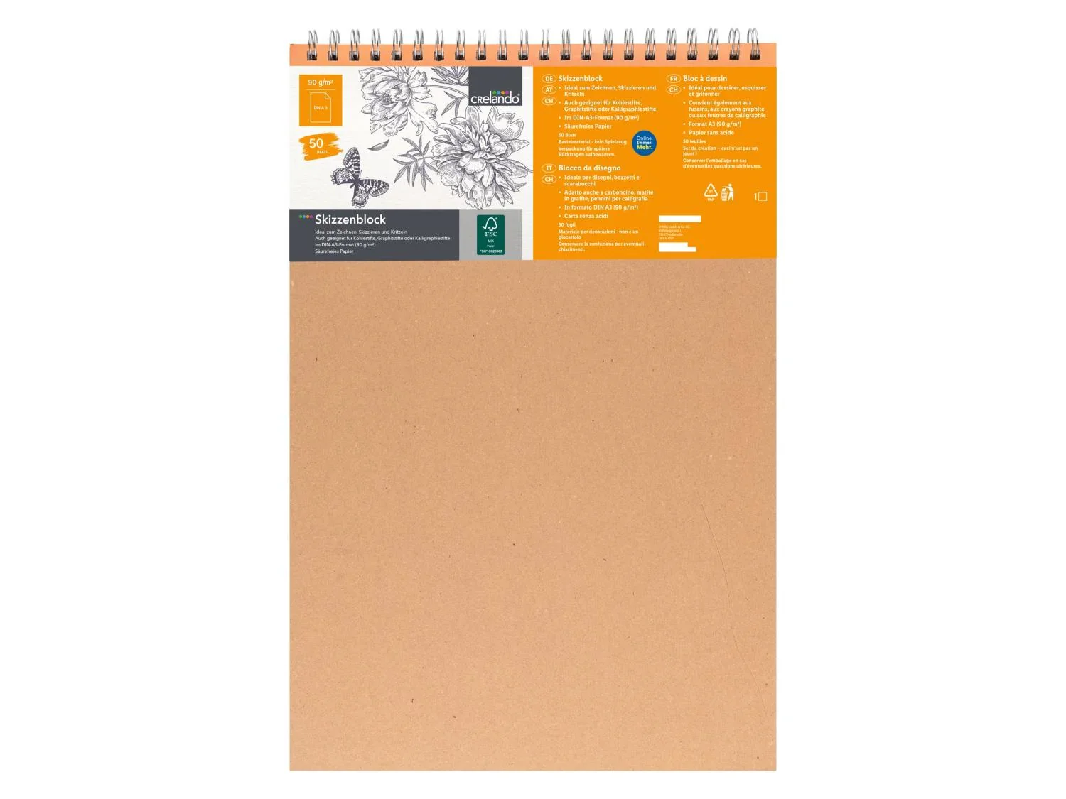 crelando Papier aquarelle ou bloc  dessin