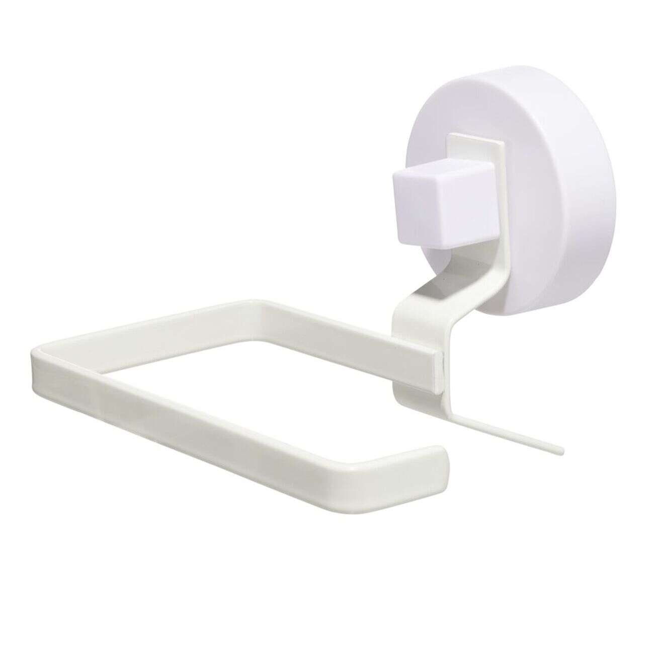 Porte papier toilette dévidoir en plastique fixation ventouse 11x8xH12,5cm