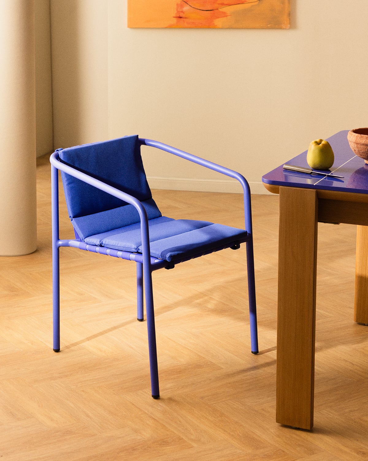 Vinke - Pack 2 Sillas de Comedor de Aluminio y Tela Vinke