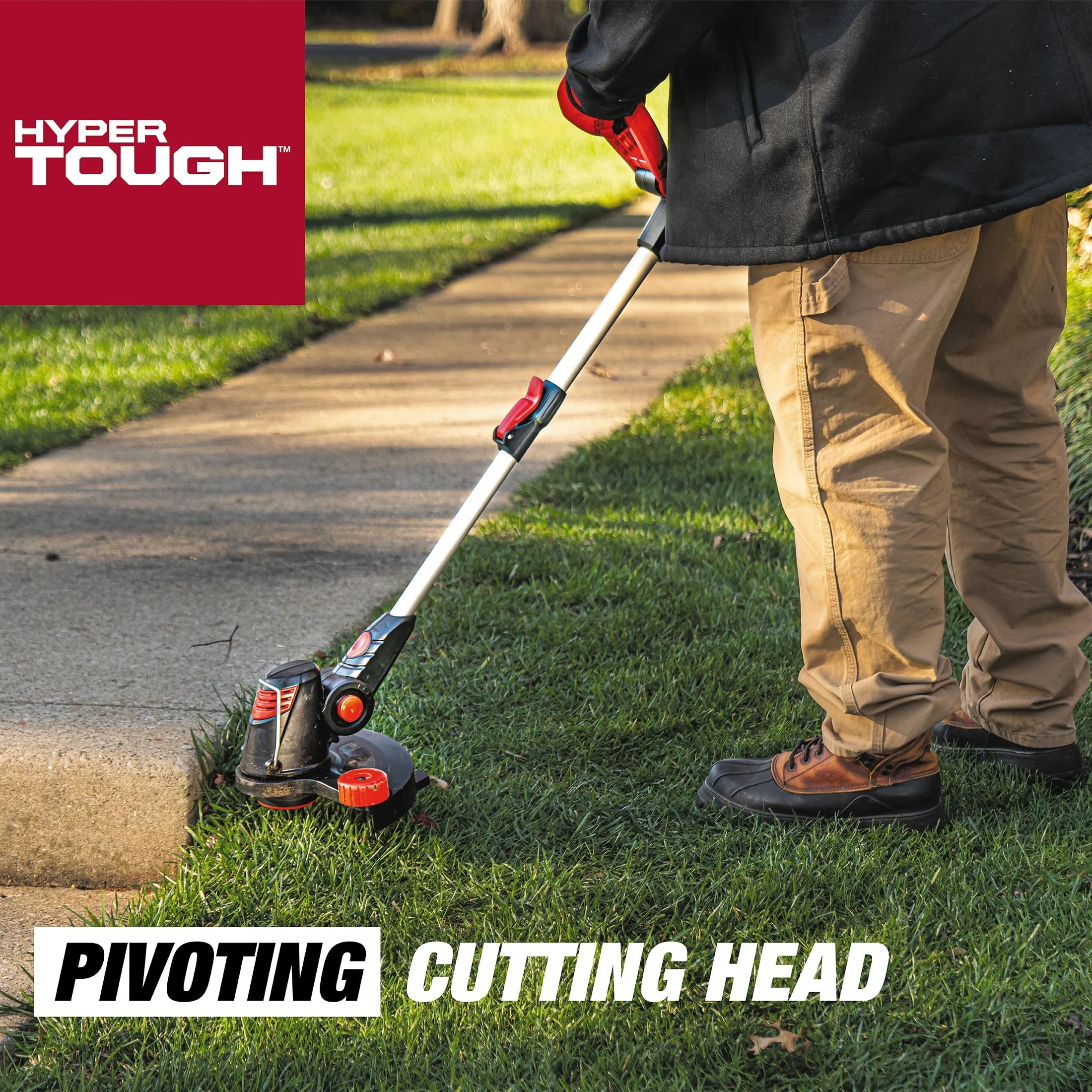 Hyper Tough 20V Max Cordless 12-inch String Trimmer, HT21-401-003-02(Black)