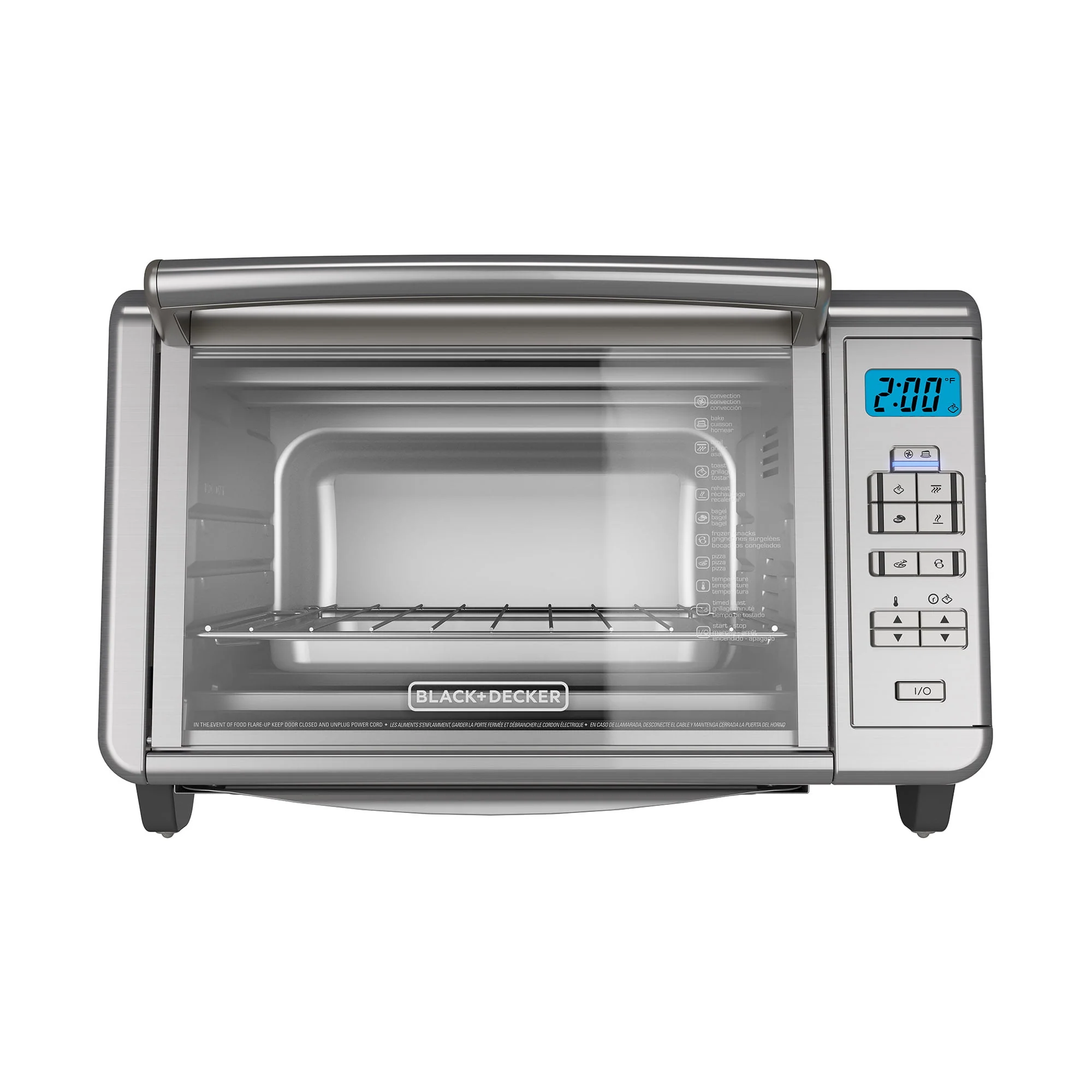 BLACK+DECKER 6 - Slice Digital Convection Toaster Oven, Stainless Steel, TO3280SSD