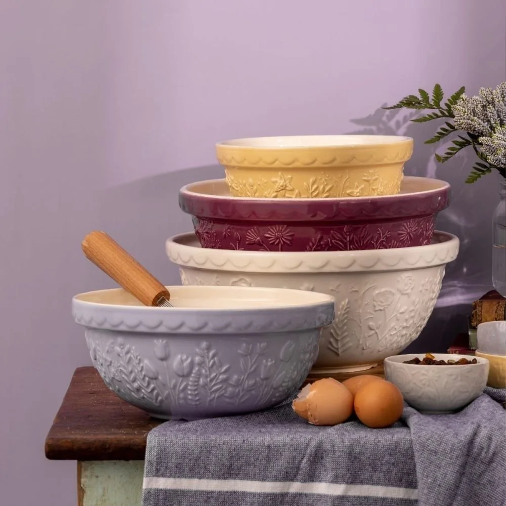 Mason Cash in the Meadow Bouquet Mixing Bowl Set | Set of 4