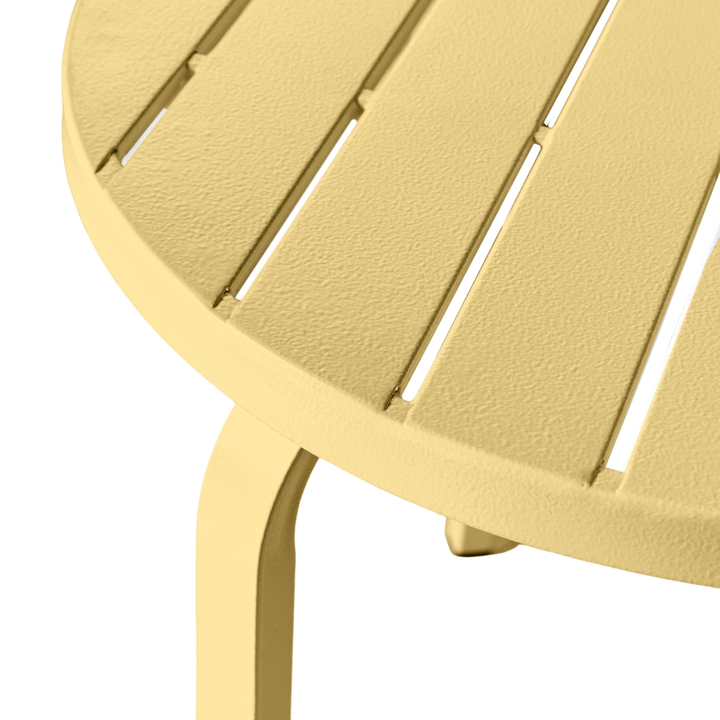 Kace Outdoor Side Table 50cm Butter Yellow