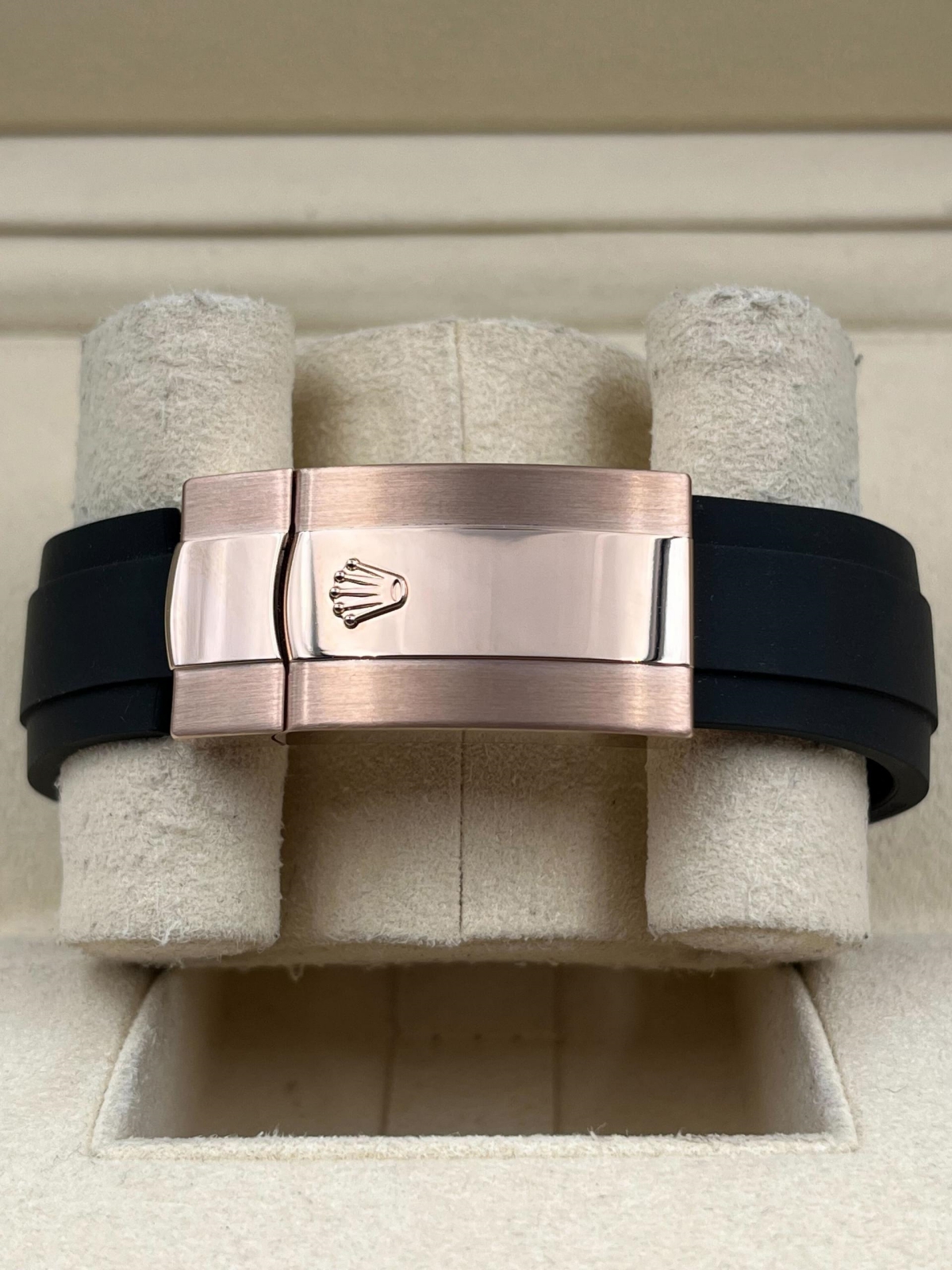 [Super Clone]RLX  Sky-Dweller 42mm Rose Gold White Dial Oysterflex - 336235