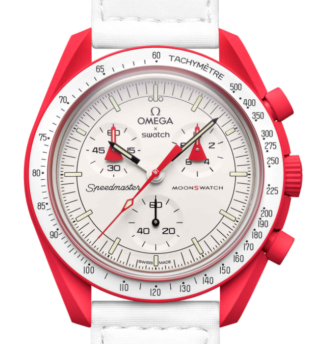 [Super Clone]Swatch x Omega SO33R100 Bioceramic Moonswatch Mission to Mars