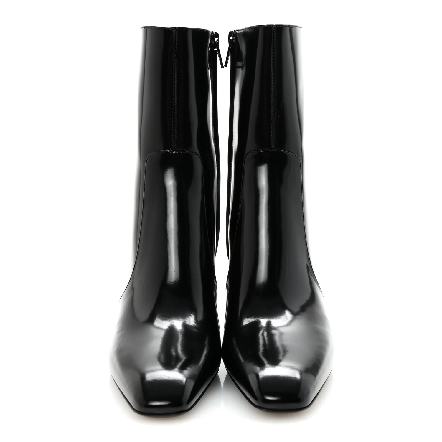 Vitello Marilyn Betty 70 Ankle Zip Boots 36.5 Black