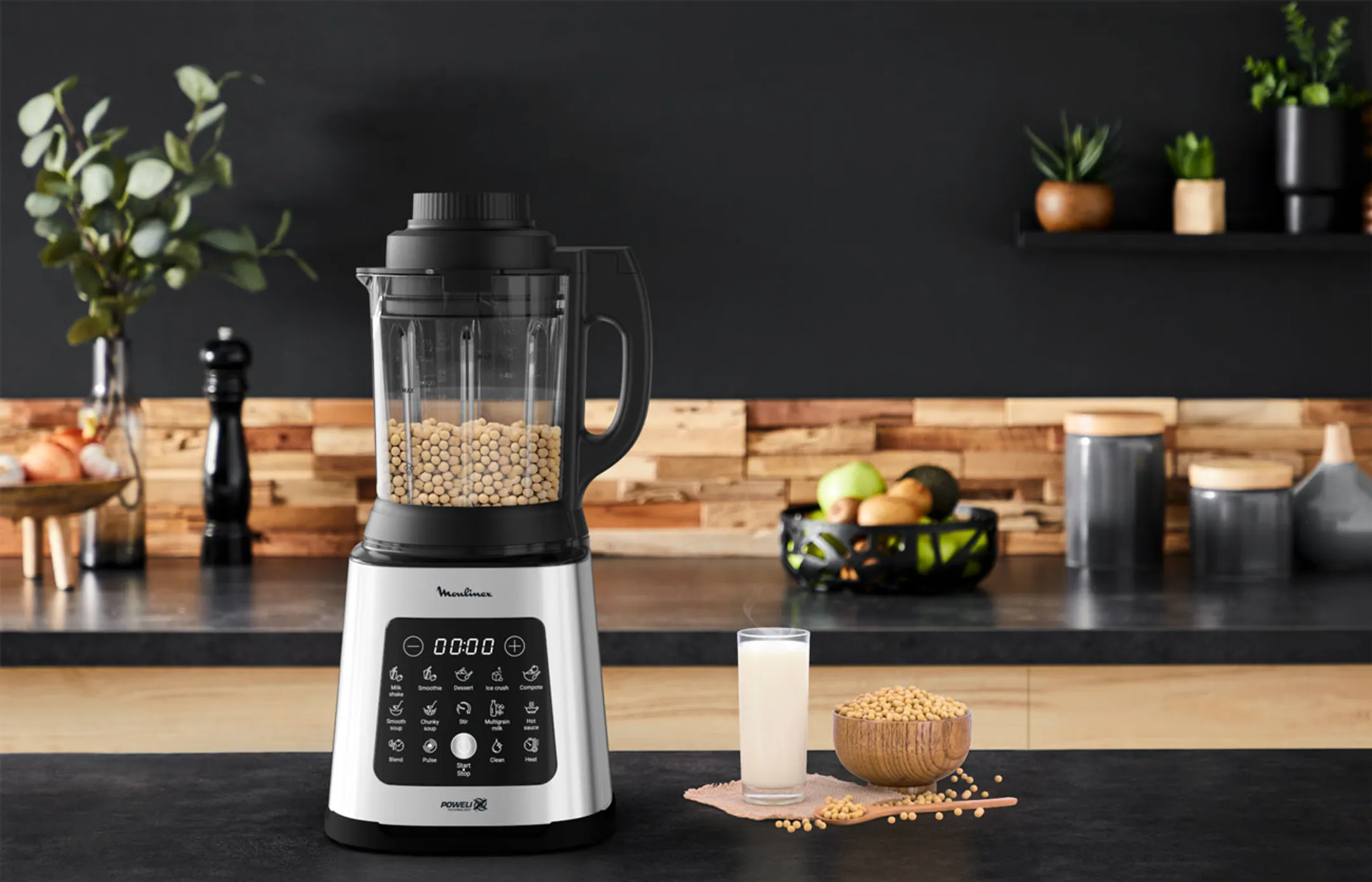 Moulinex Verwarmende Blender Perfectmix Cook LM835D10