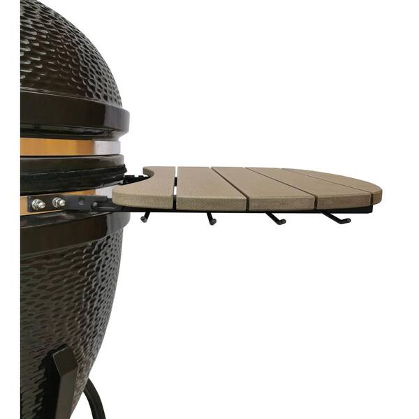 22 in. Kamado S-Series Ceramic Charcoal Grill in Black with Cover, Cart, Side Shelves, Two Cooking Grates and Ash Drawer - Image 7