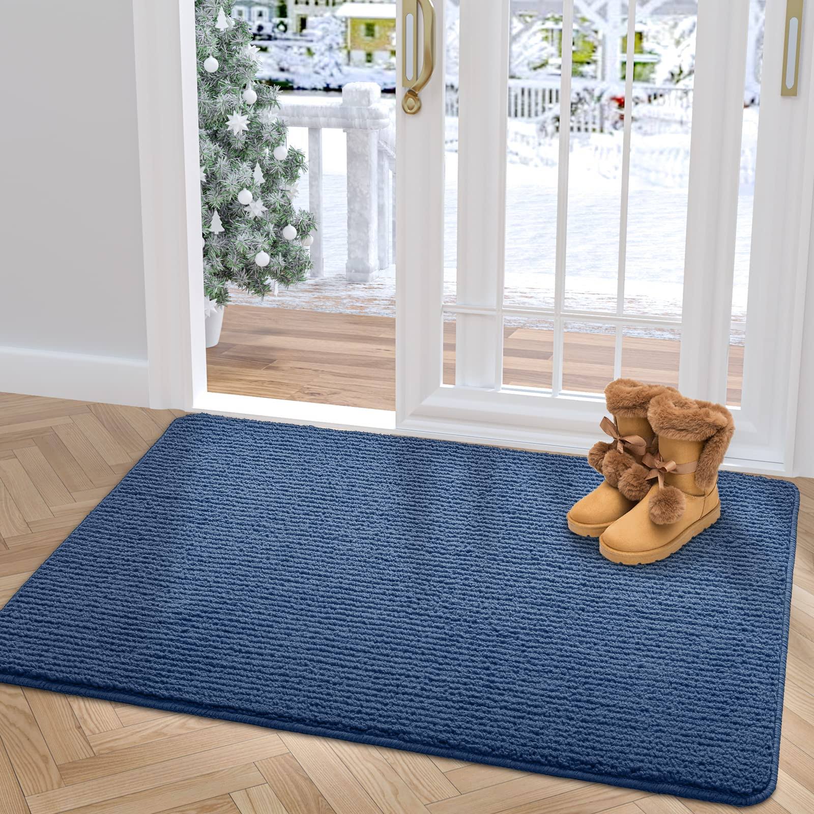 DEXI Door Mat Entryway Doormat Front Entrance Non-Slip Low Profile Washable for Inside Entry 23.5