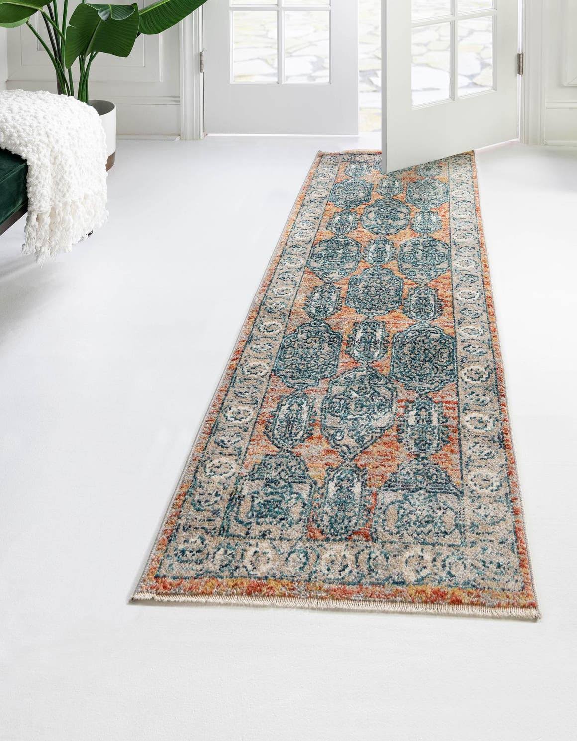 Bayshore Home Dolores Dol03 2' x 13' Runner Area Rug - Brick